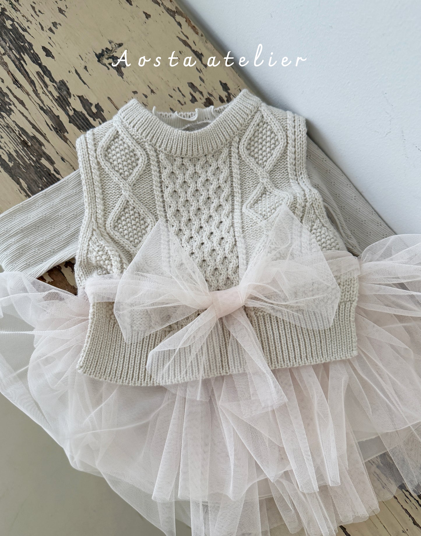 現貨▷ 韓國童裝 25春 | AO25110 VEST (2-3y)