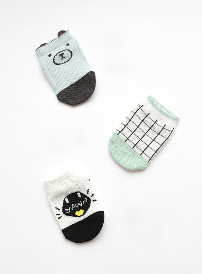 25FW 室內服團購 (30/9截單) Baby Short Socks - 3對裝 (10cm)