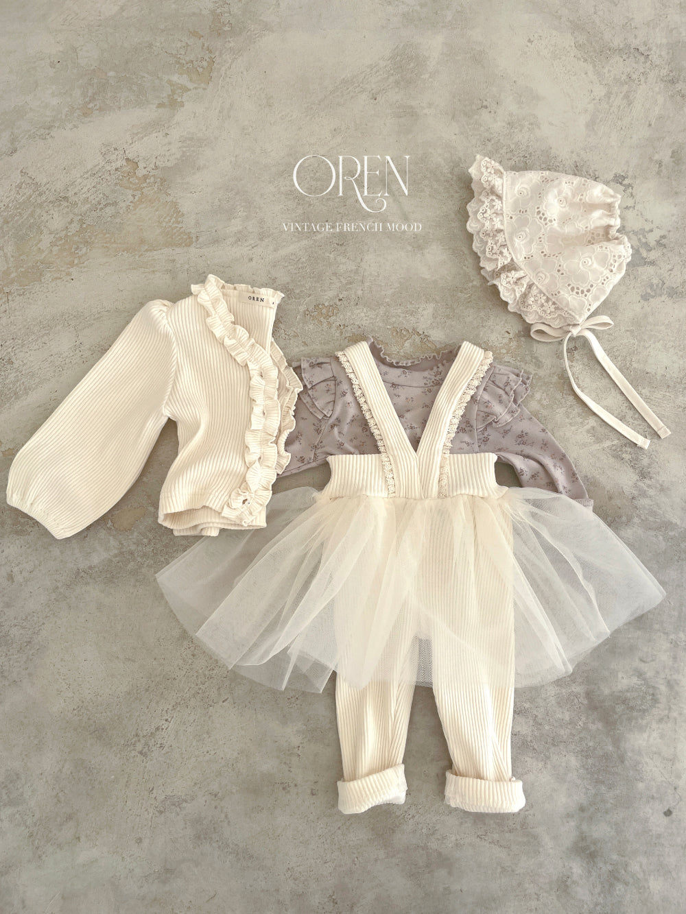 現貨▷ Oren Baby Cardigan & Tutu Skirt Leggings (80)