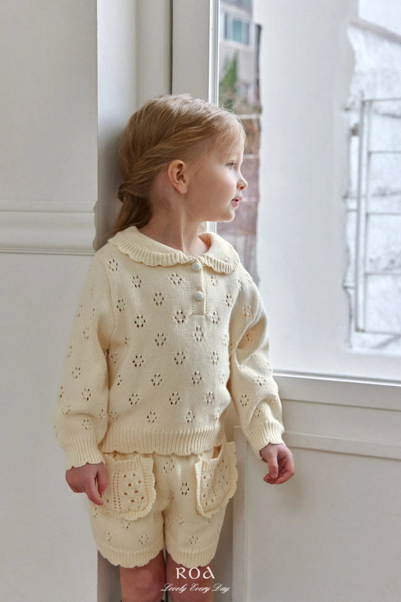 韓國童裝 26春 | RO06 Punching Knit Set (80~120cm)