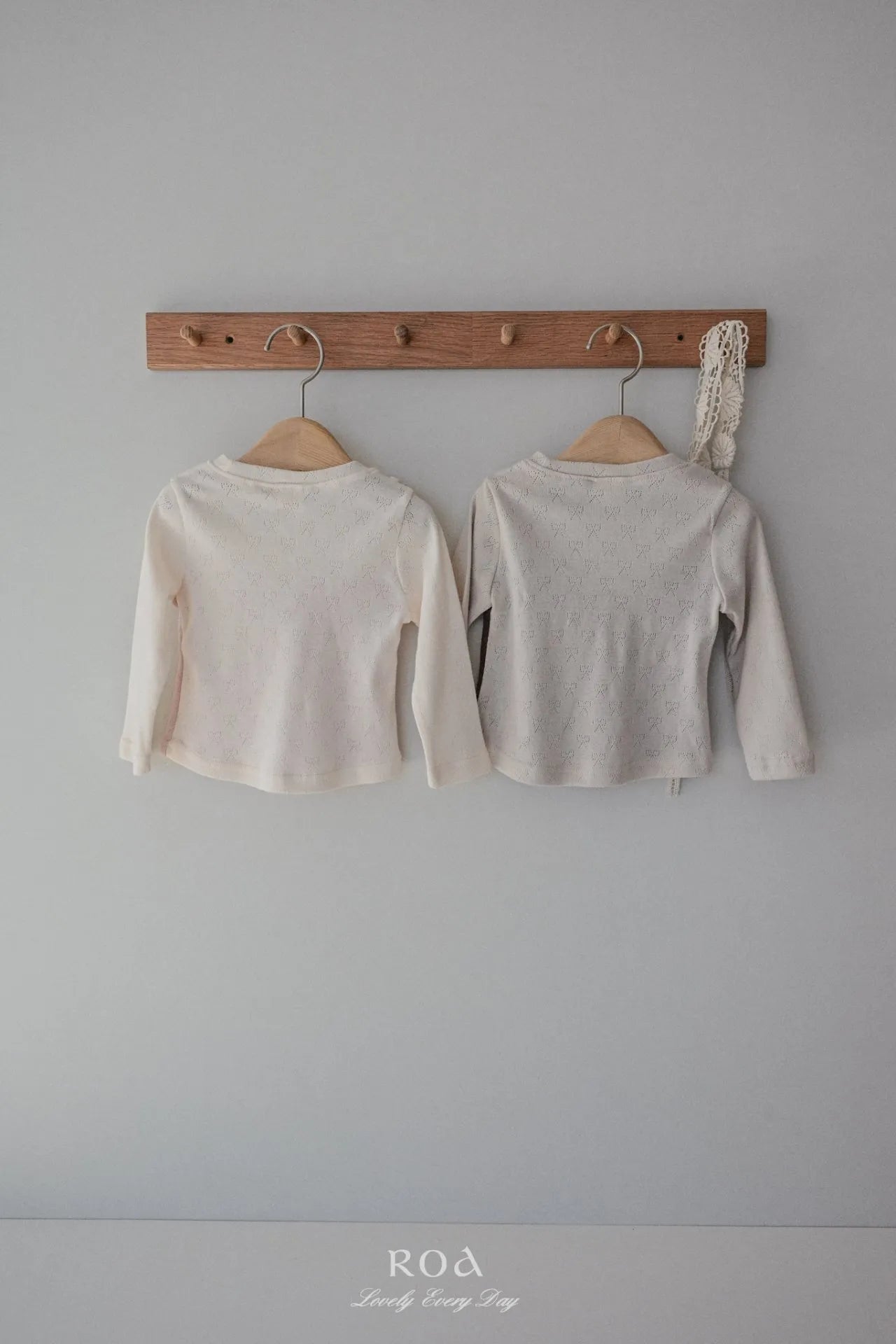 韓國童裝 26春 | RO12 Contrast Lace T-shirt (80~120cm)