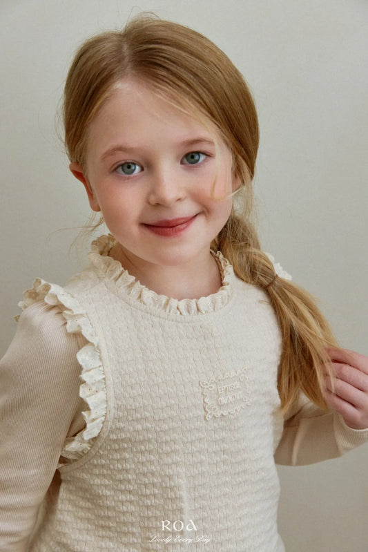 韓國童裝 26春 | RO13 Frill Vest (80~120cm)