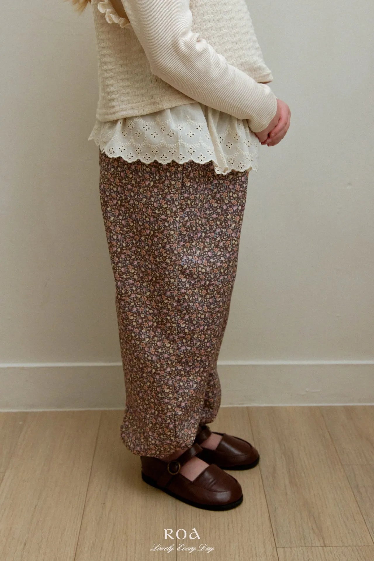 韓國童裝 26春 | RO20 Floral Print Jogger Pants (80~120cm)