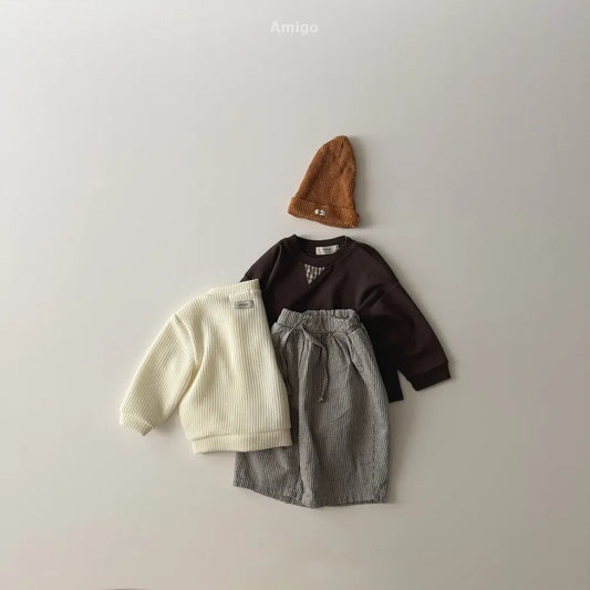 韓國童裝 26春 | AM31 Stripe Pants (80~120cm)