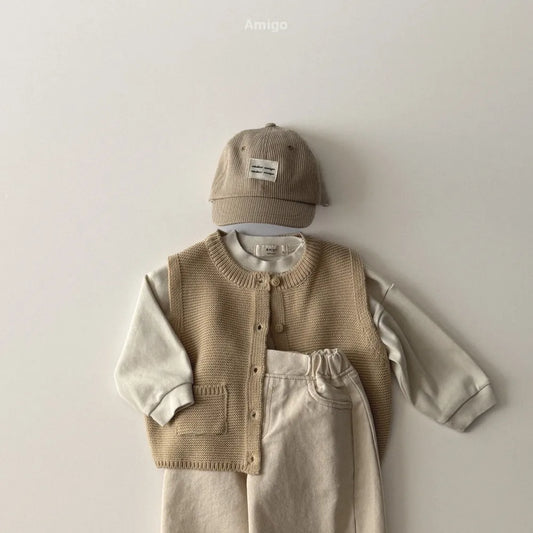 韓國童裝 26春 | AM22 Knit Vest (80~120cm)