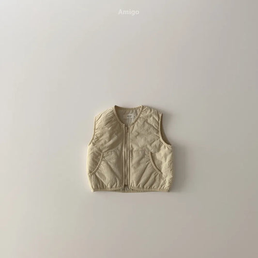 韓國童裝 26春 | AM28 Thin Padding Vest (80~120cm)