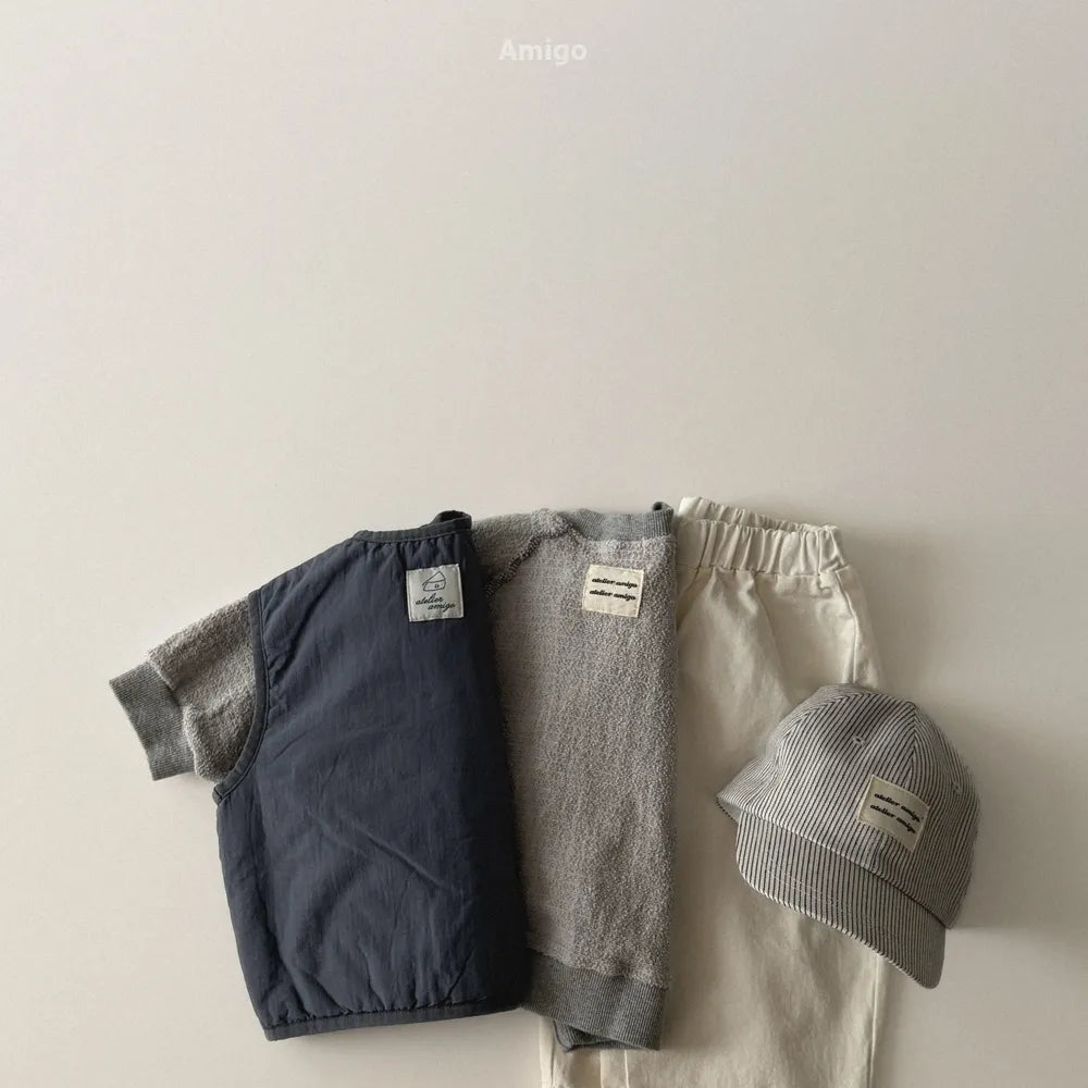 韓國童裝 26春 | AM28 Thin Padding Vest (80~120cm)