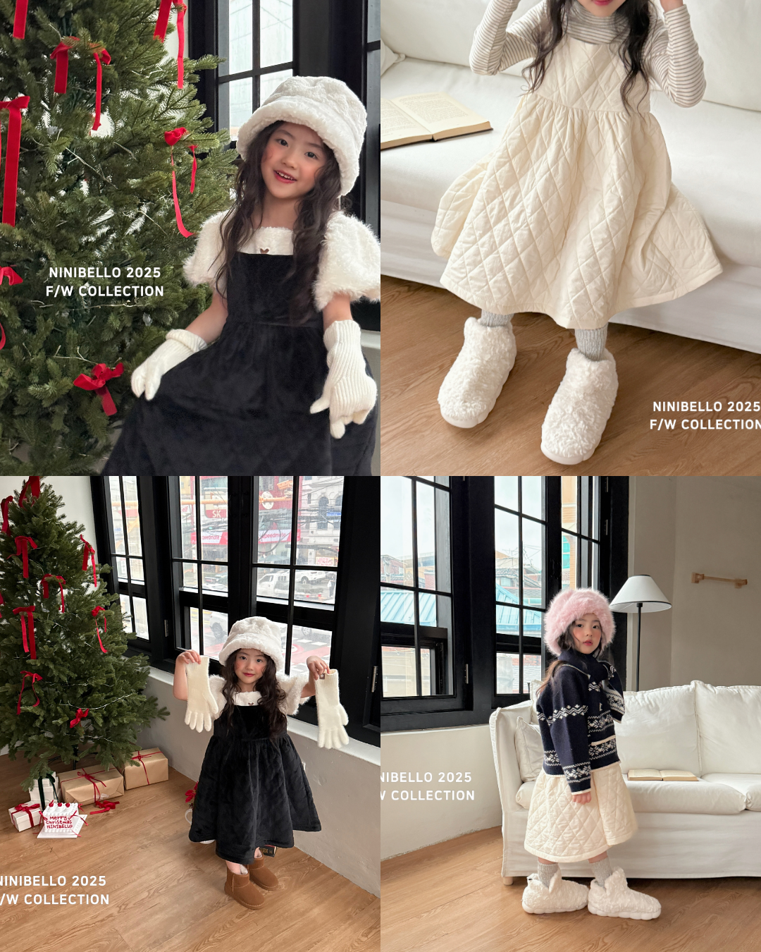 韓國童裝 25秋冬 | NB25436 Padding Dress