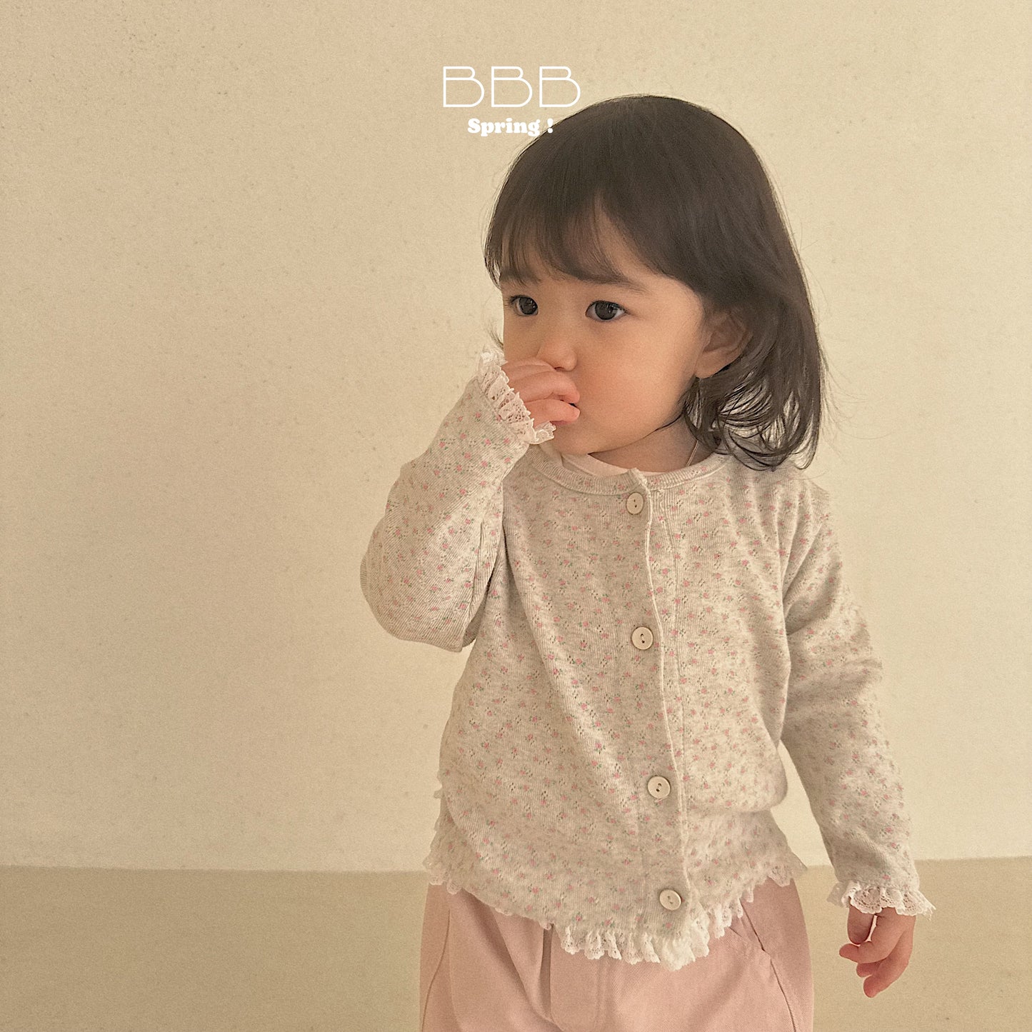 韓國童裝 26春 | BB15 Bebe Flower Cardigan (70-110cm)