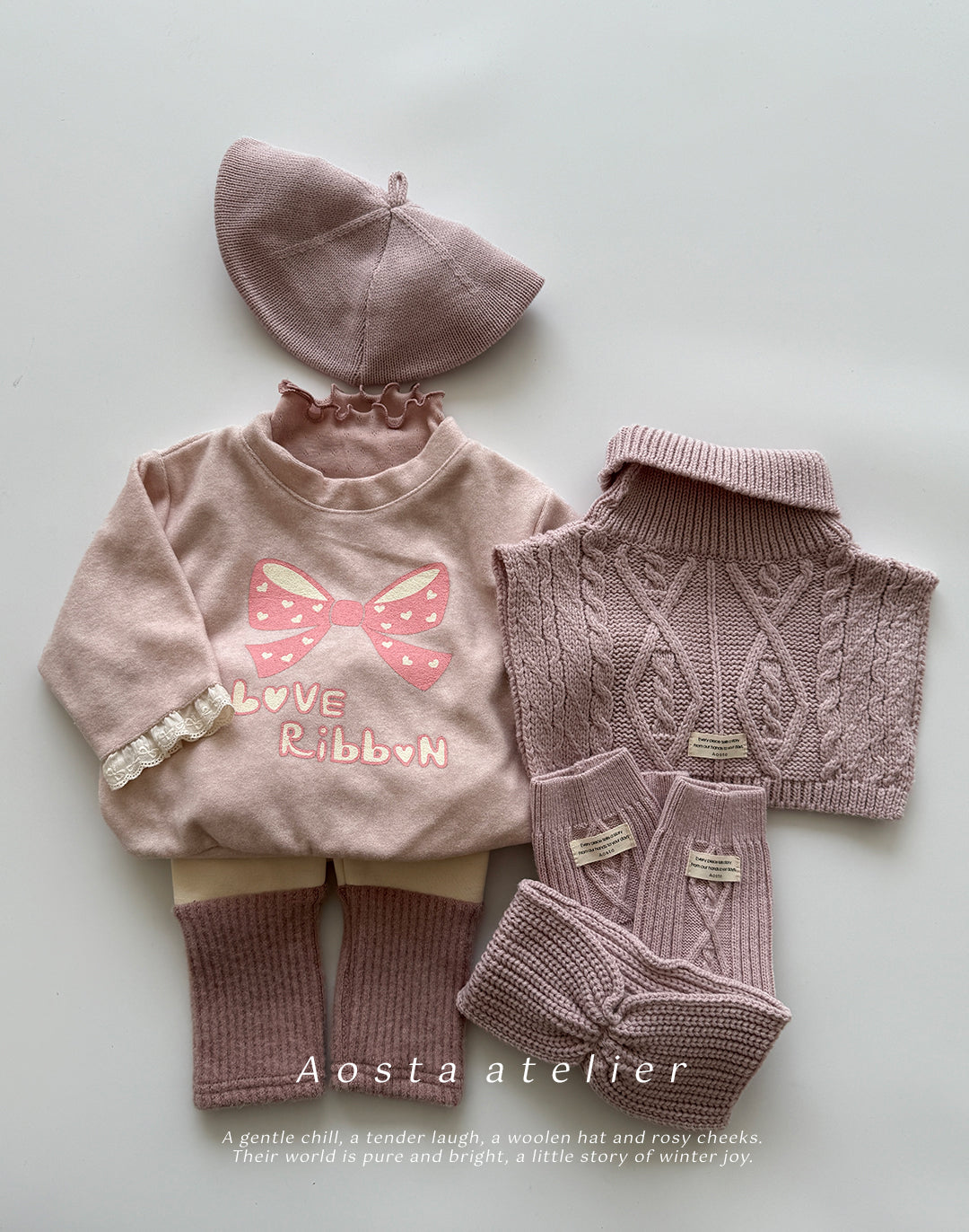 韓國童裝 25秋冬 | AO25409 Knit Neck Warm