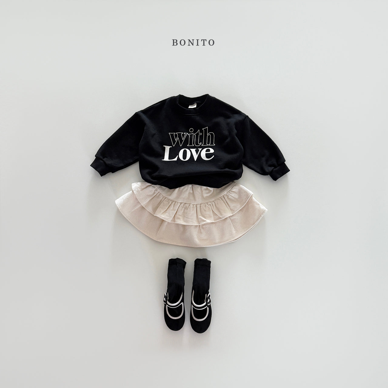韓國童裝 25秋| BT25323 LOVE MTM (70-140CM)