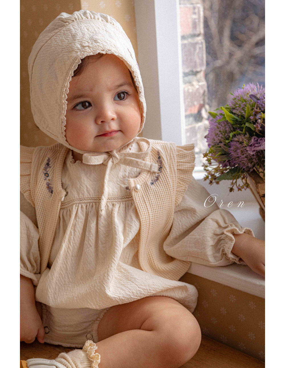 韓國童裝 26春 | OR73 Emma Embroidered Vest (85~120cm)