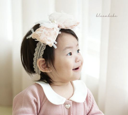 BL2302 ♡Organza Ribbon Hairband 超立體蝴蝶結頭帶 - FLO | FLOWERKKOCH