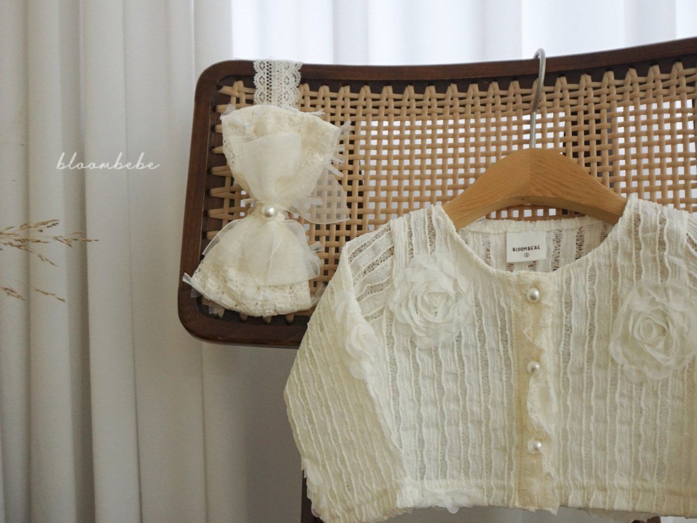 BL2302 ♡Organza Ribbon Hairband 超立體蝴蝶結頭帶 - FLO | FLOWERKKOCH