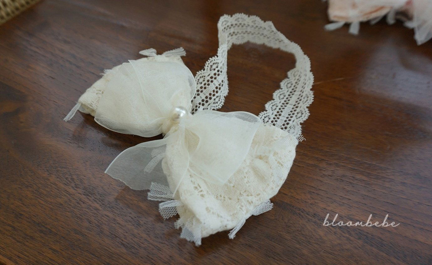 BL2302 ♡Organza Ribbon Hairband 超立體蝴蝶結頭帶 - FLO | FLOWERKKOCH