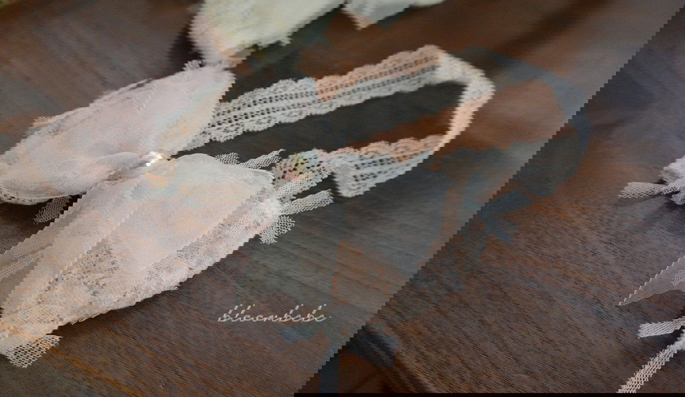 BL2302 ♡Organza Ribbon Hairband 超立體蝴蝶結頭帶 - FLO | FLOWERKKOCH