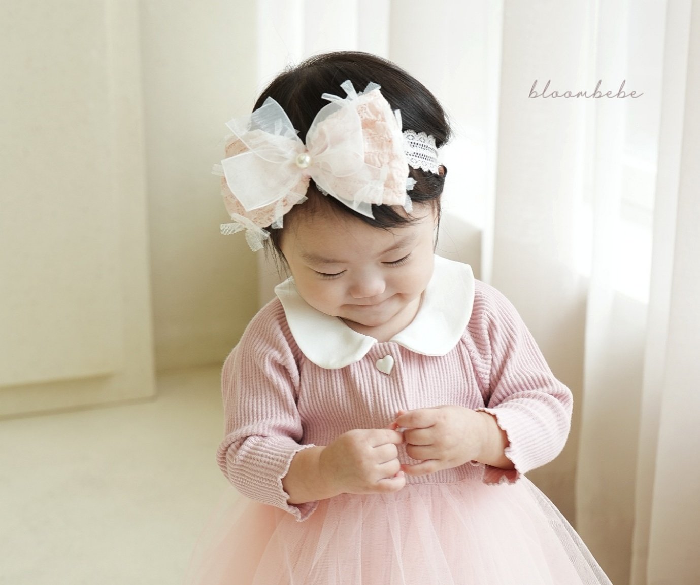 BL2302 ♡Organza Ribbon Hairband 超立體蝴蝶結頭帶 - FLO | FLOWERKKOCH
