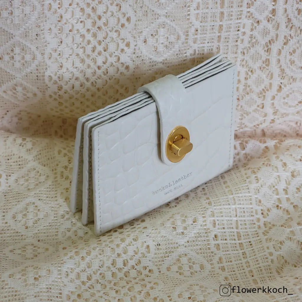 韓國真皮 | B&L Buckle Card Holder - FLO | FLOWERKKOCH