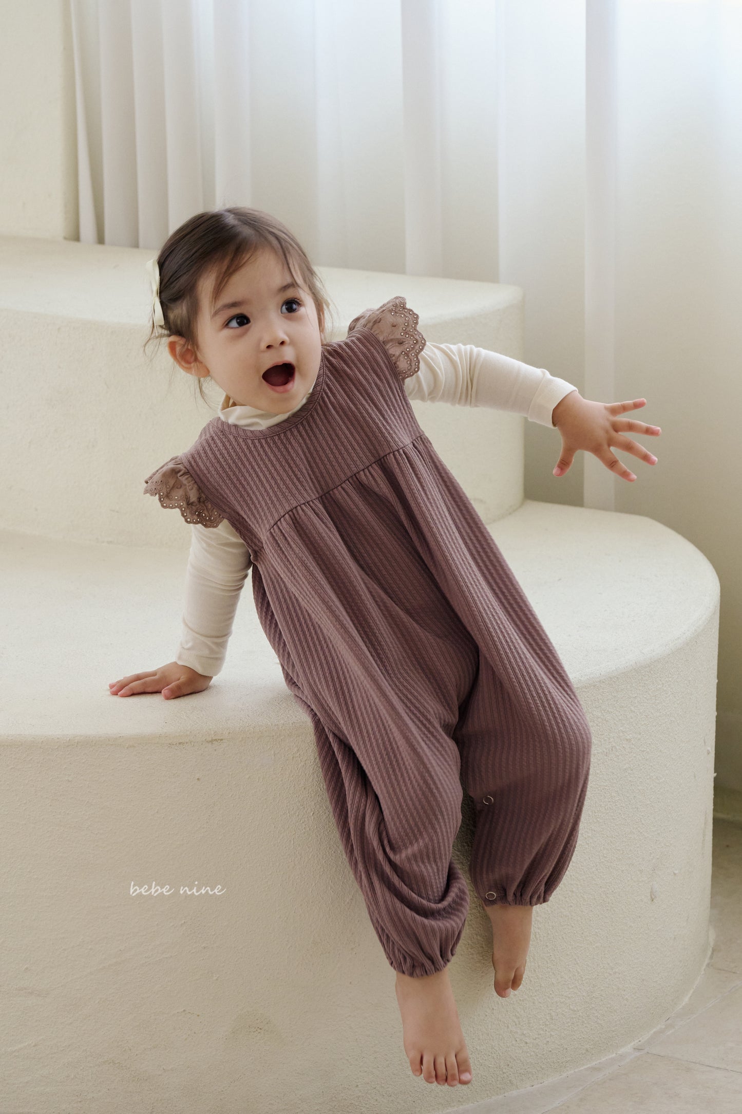 韓國童裝 25秋| BN25301 NINE ANGEL RIBBON SUIT