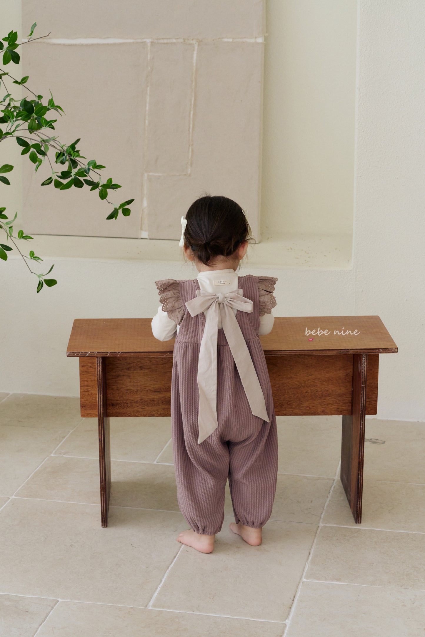 韓國童裝 25秋| BN25301 NINE ANGEL RIBBON SUIT