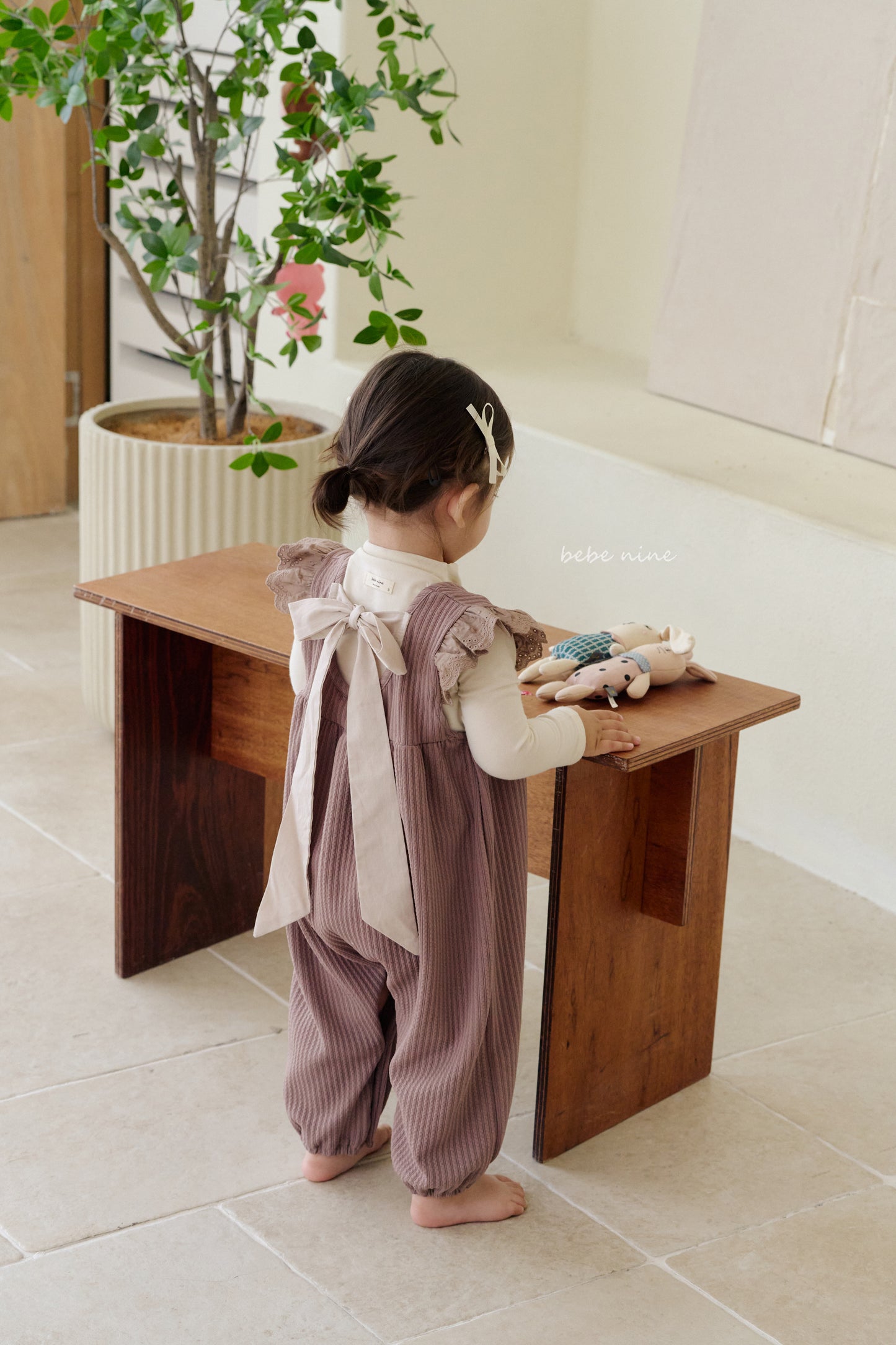 韓國童裝 25秋| BN25301 NINE ANGEL RIBBON SUIT