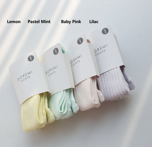 DOREMI SOCKS | Ribbed Tights 褲襪 3 (2組或之上減$10*) - FLO | FLOWERKKOCH