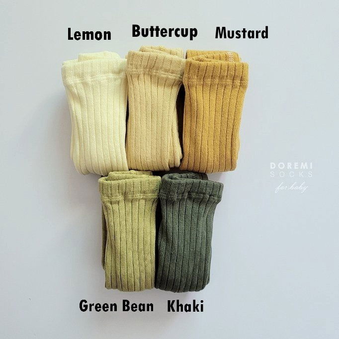 DOREMI SOCKS | Ribbed Tights 褲襪 3 (2組或之上減$10*) - FLO | FLOWERKKOCH