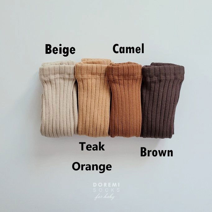 DOREMI SOCKS | Ribbed Tights 褲襪 3 (2組或之上減$10*) - FLO | FLOWERKKOCH