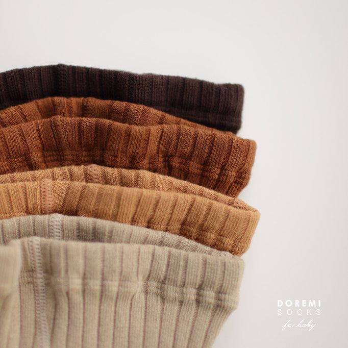 DOREMI SOCKS | Ribbed Tights 褲襪 3 (2組或之上減$10*) - FLO | FLOWERKKOCH