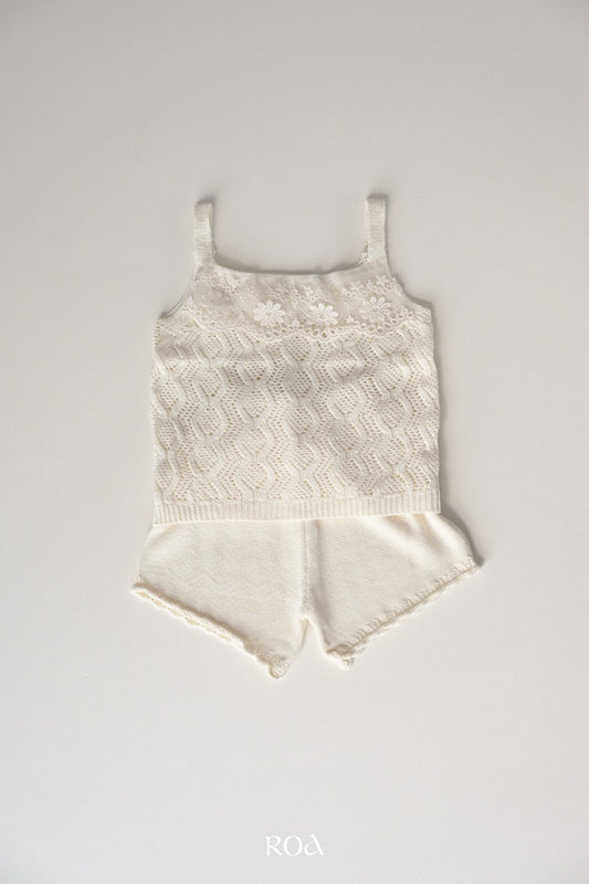 韓國童裝 26夏| RO06 Pony Knit Shorts Set (90-120cm)