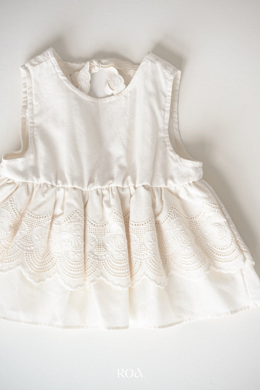 韓國童裝 26夏| RO07 Rose Embroidery Blouse (90-120cm)