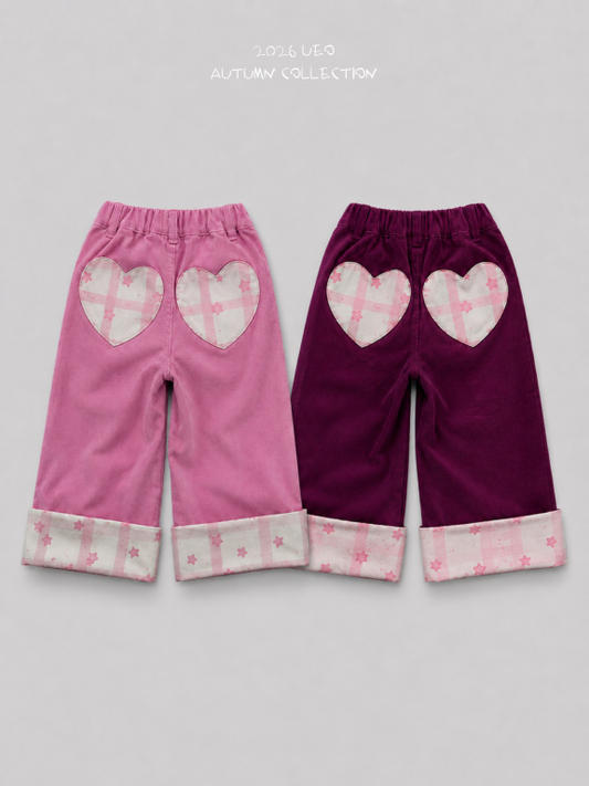 韓國童裝 26秋| UE23 Star Roll-up Pants 長褲 (90-130)