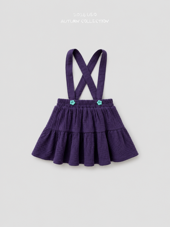 韓國童裝 26秋| UE06 Harmony Overall Skirt 吊帶裙 (90-130)
