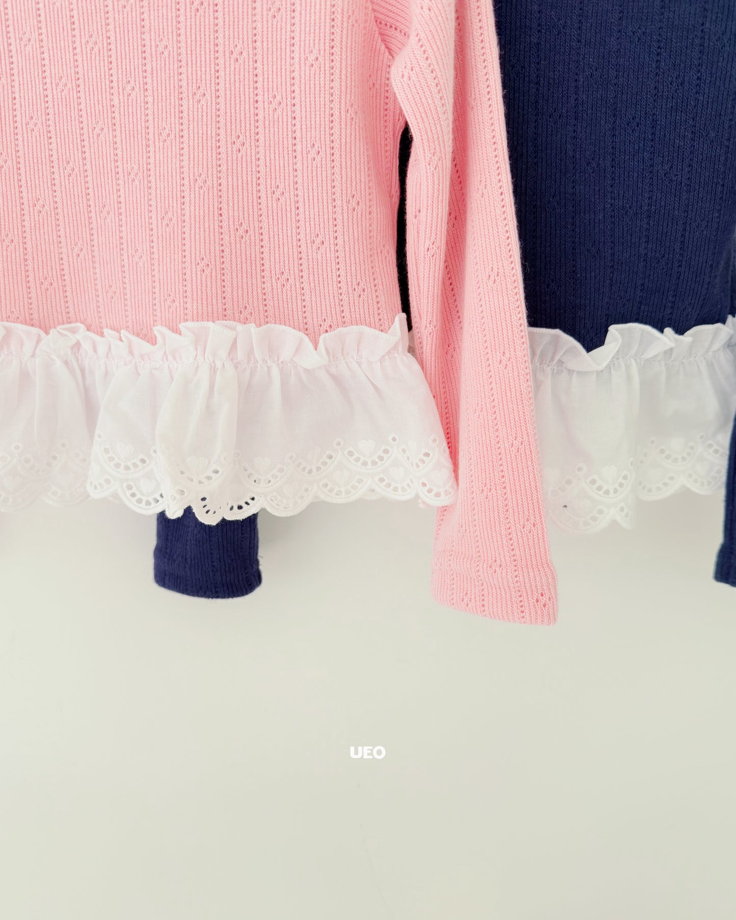 韓國童裝 26春 | UE13 Joy Lace Frill T-Shirt (90-125cm)