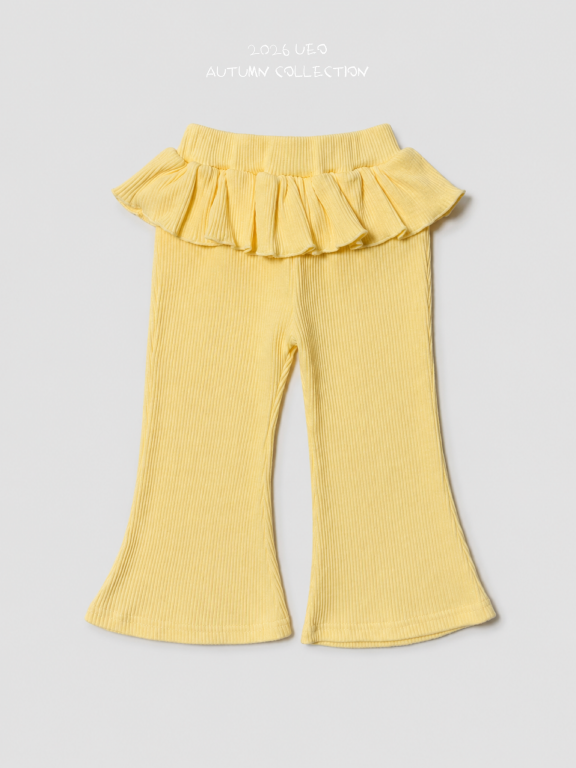 韓國童裝 26秋| UE16 Sweety Frill Bootcut Pants 長褲 (90-130)