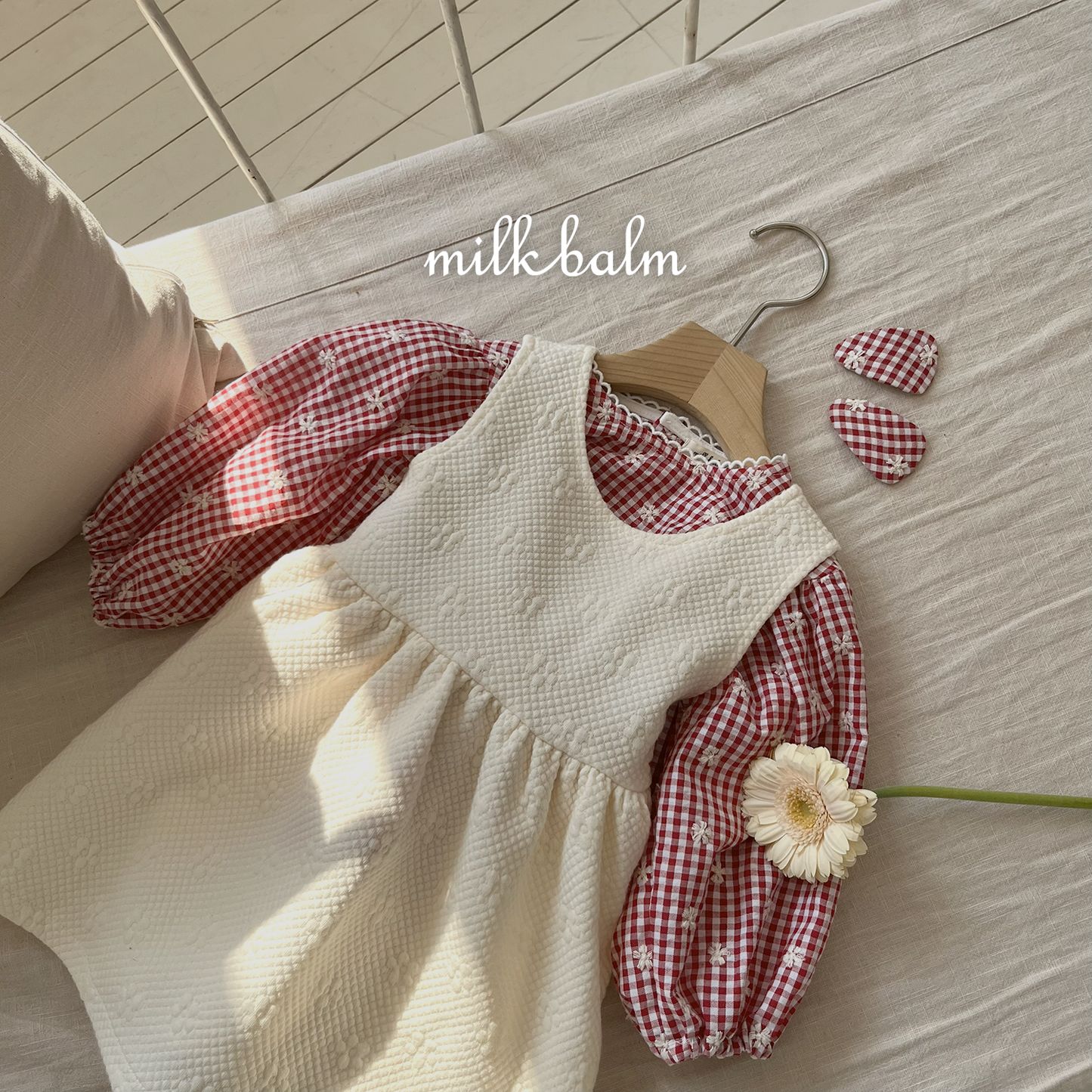 韓國童裝 26SS| MK14 Embroidery Garden OPS (75-125cm)