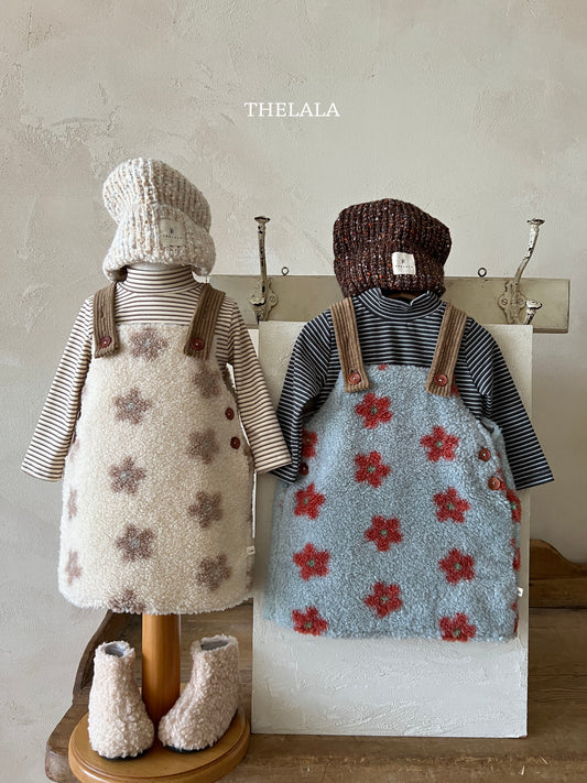 韓國童裝 25秋冬 | LA25414 Flower OPS (Baby & Kids)