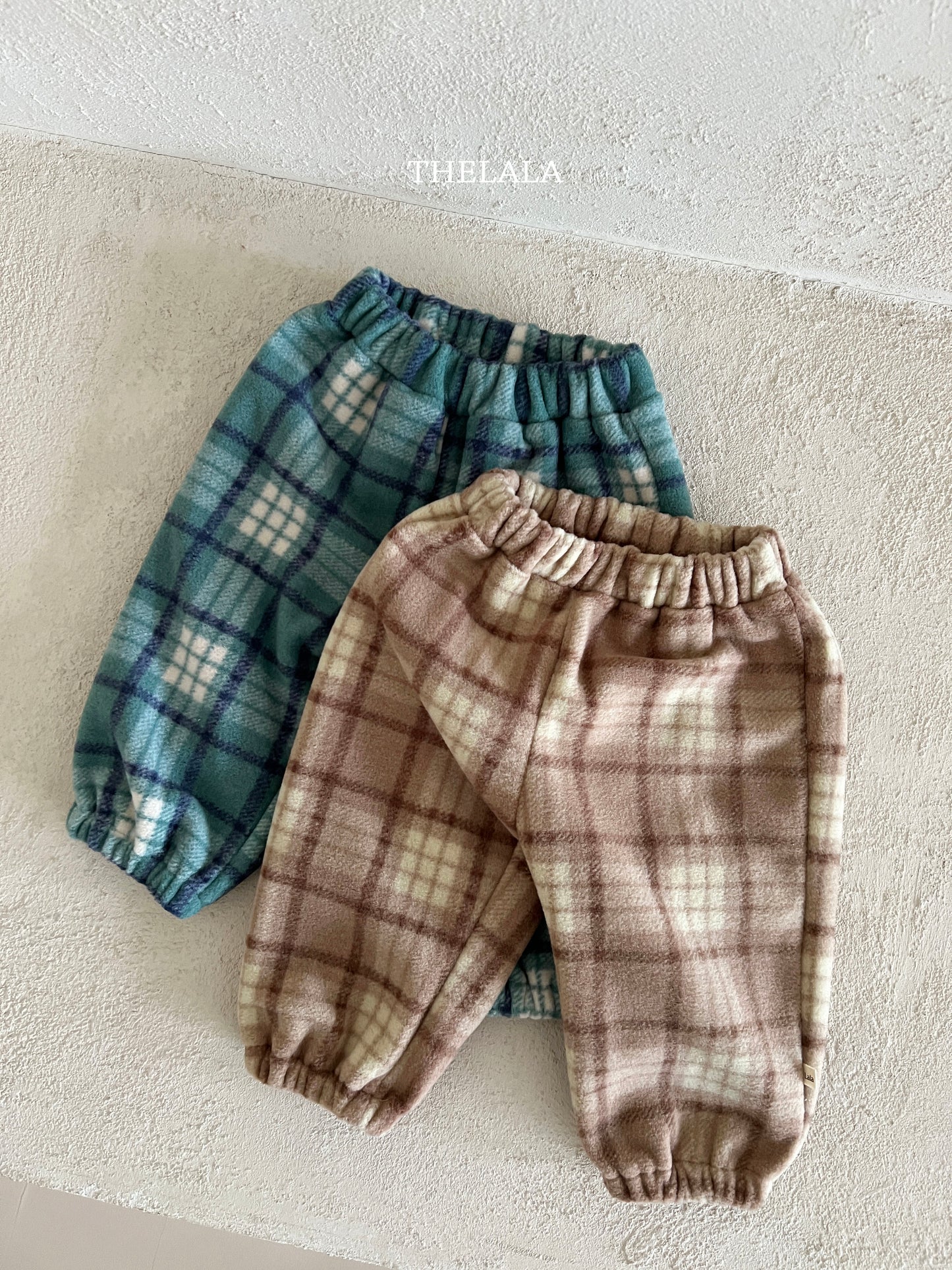 韓國童裝 25秋冬 | LA25452 Check Pants (Baby & Kids)