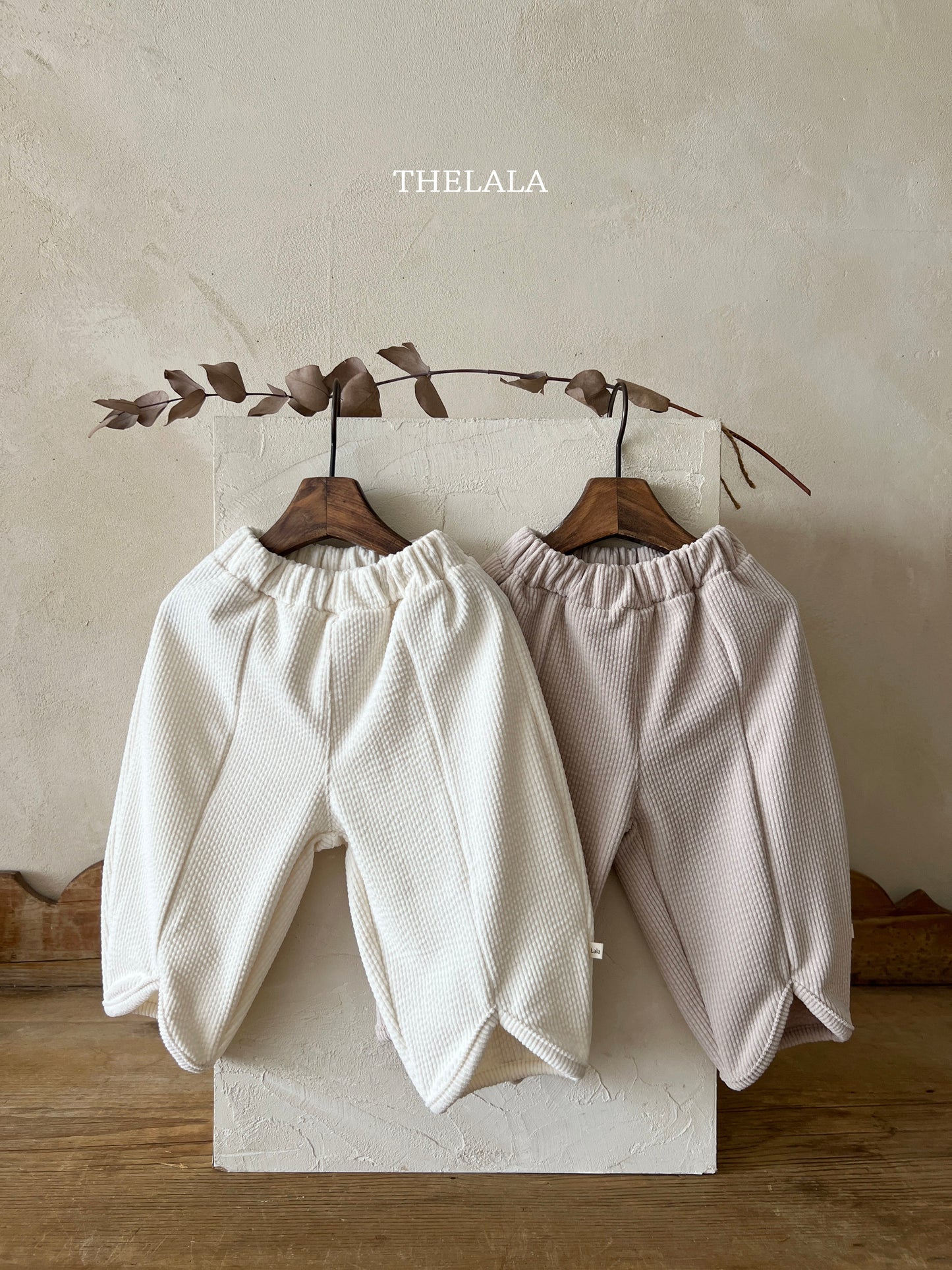 韓國童裝 25秋 | LA25347 Collar Top and Bottom Set (Baby and Kids)