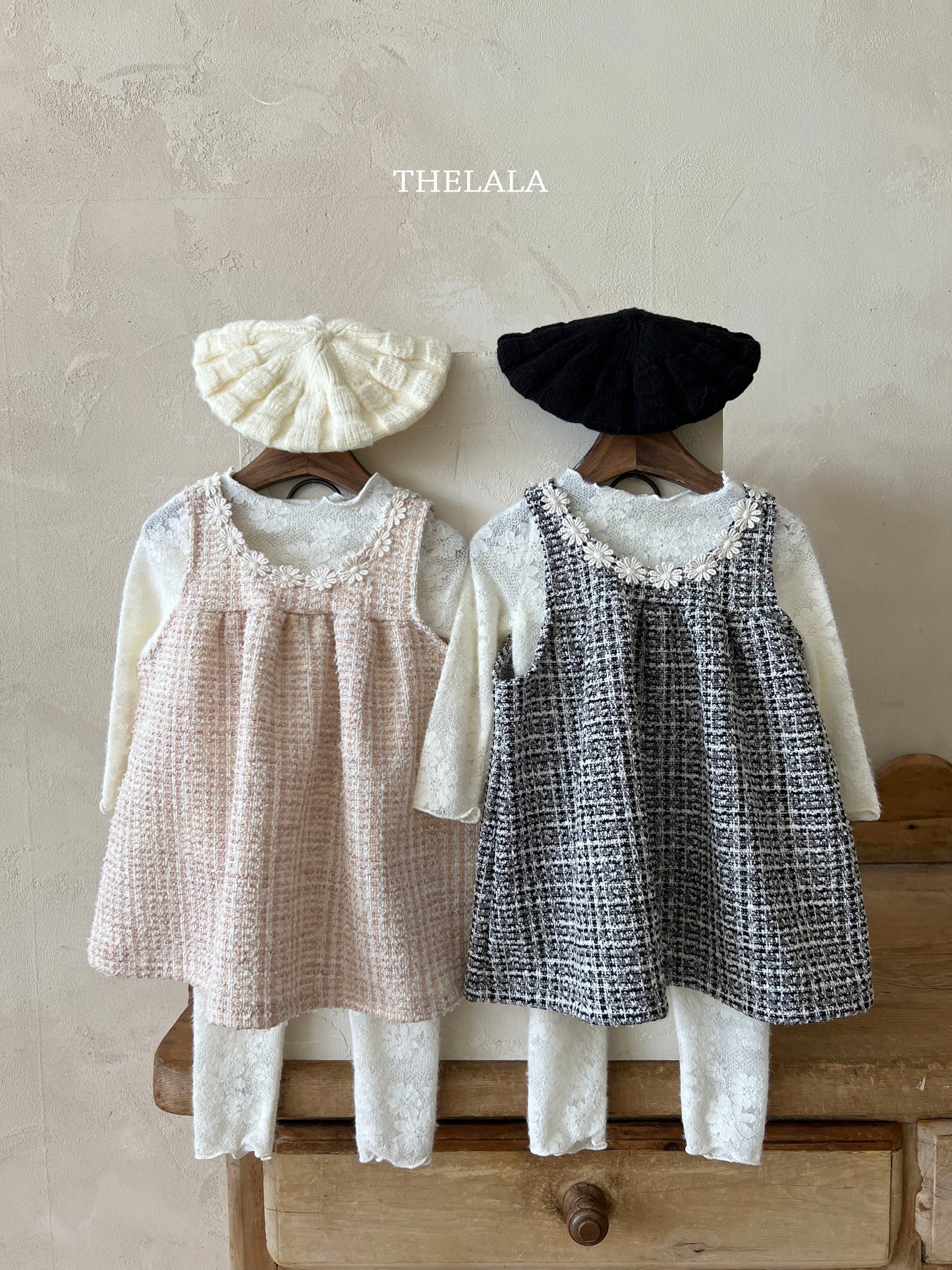 韓國童裝 25秋 | LA25349 Floral Top and Bottom Set (Baby and Kids)