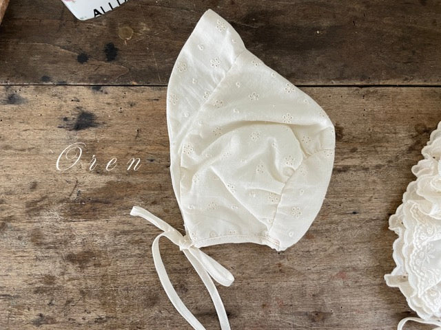 韓國童裝 25秋 | OR25302 Lace Bonnet