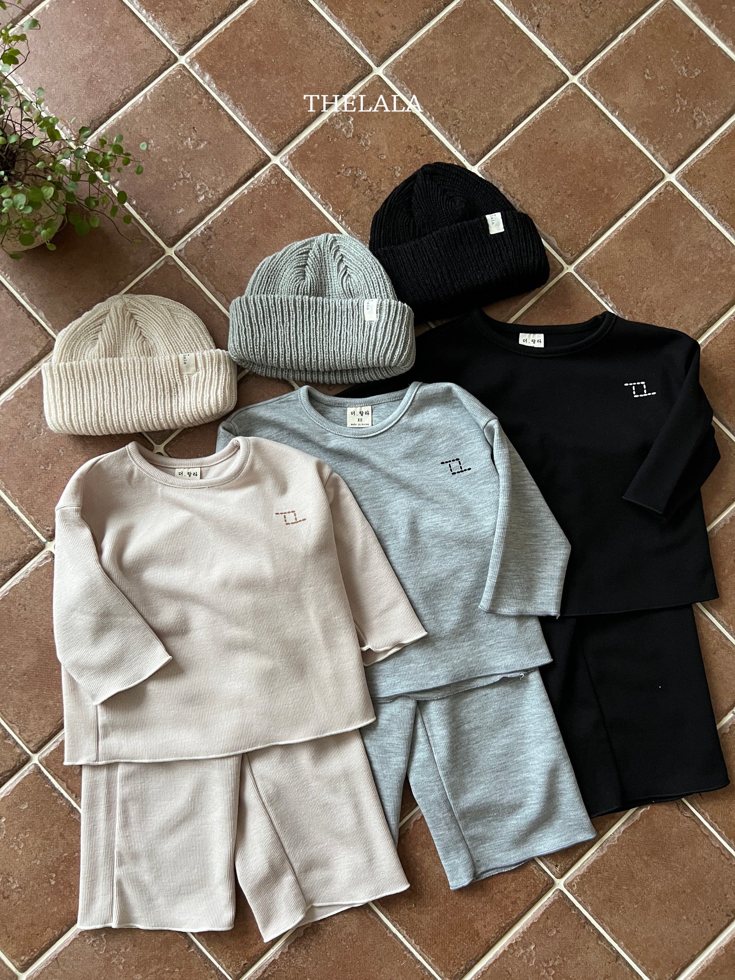 韓國童裝 25秋 | LA25348 Top and Bottom Set (Baby and Kids)