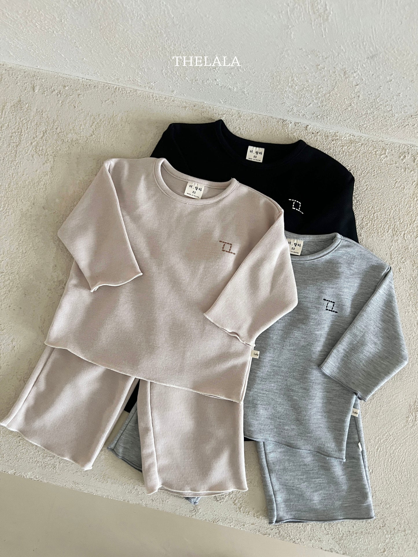 韓國童裝 25秋 | LA25348 Top and Bottom Set (Baby and Kids)