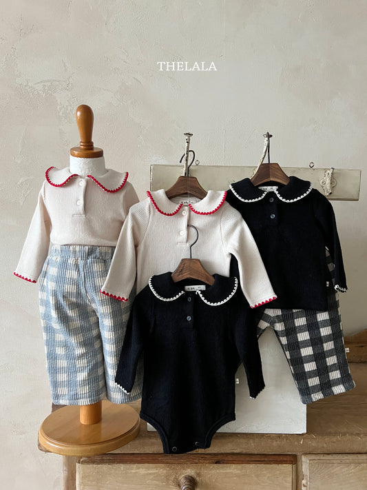 韓國童裝 25秋冬 | LA25439 Jeni Collar Baby Suit