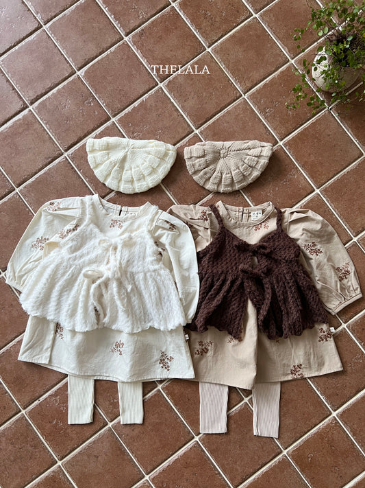 韓國童裝 25秋 | LA25354 Knit Beret (Baby and Kids)