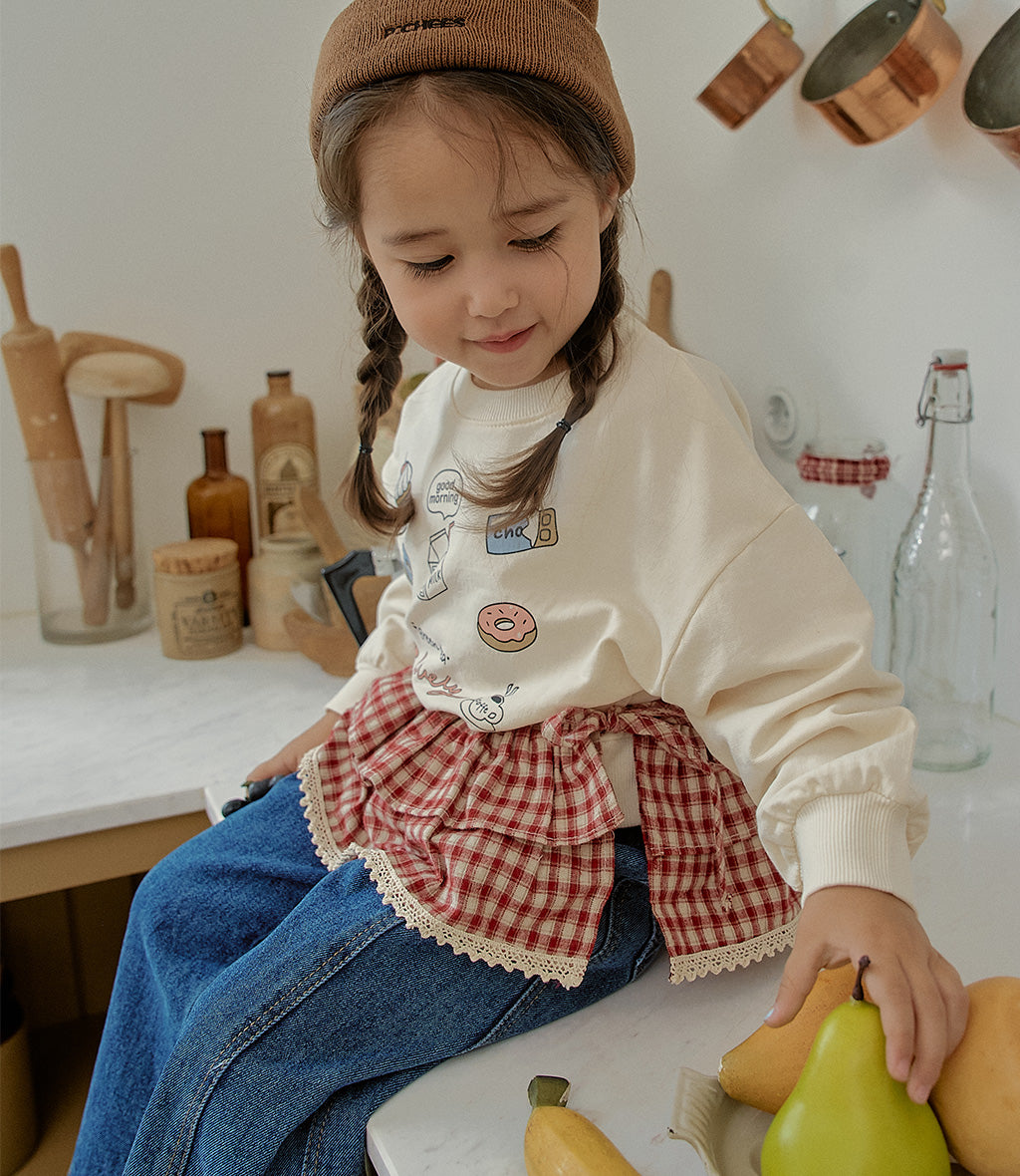 韓國童裝 25秋 | MN25302 Checkered Apron