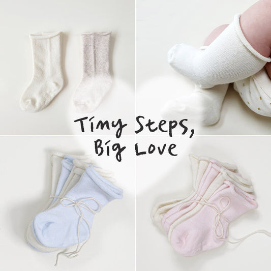 現貨▷ 韓國童裝 童襪 Newborn Baby Socks 一套4對