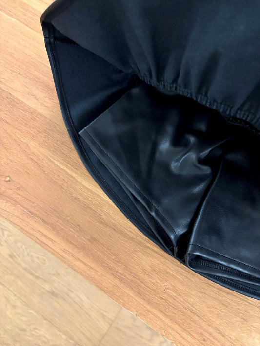 韓國童裝 26秋| OH10 Leather Shirring Skirt 半身裙