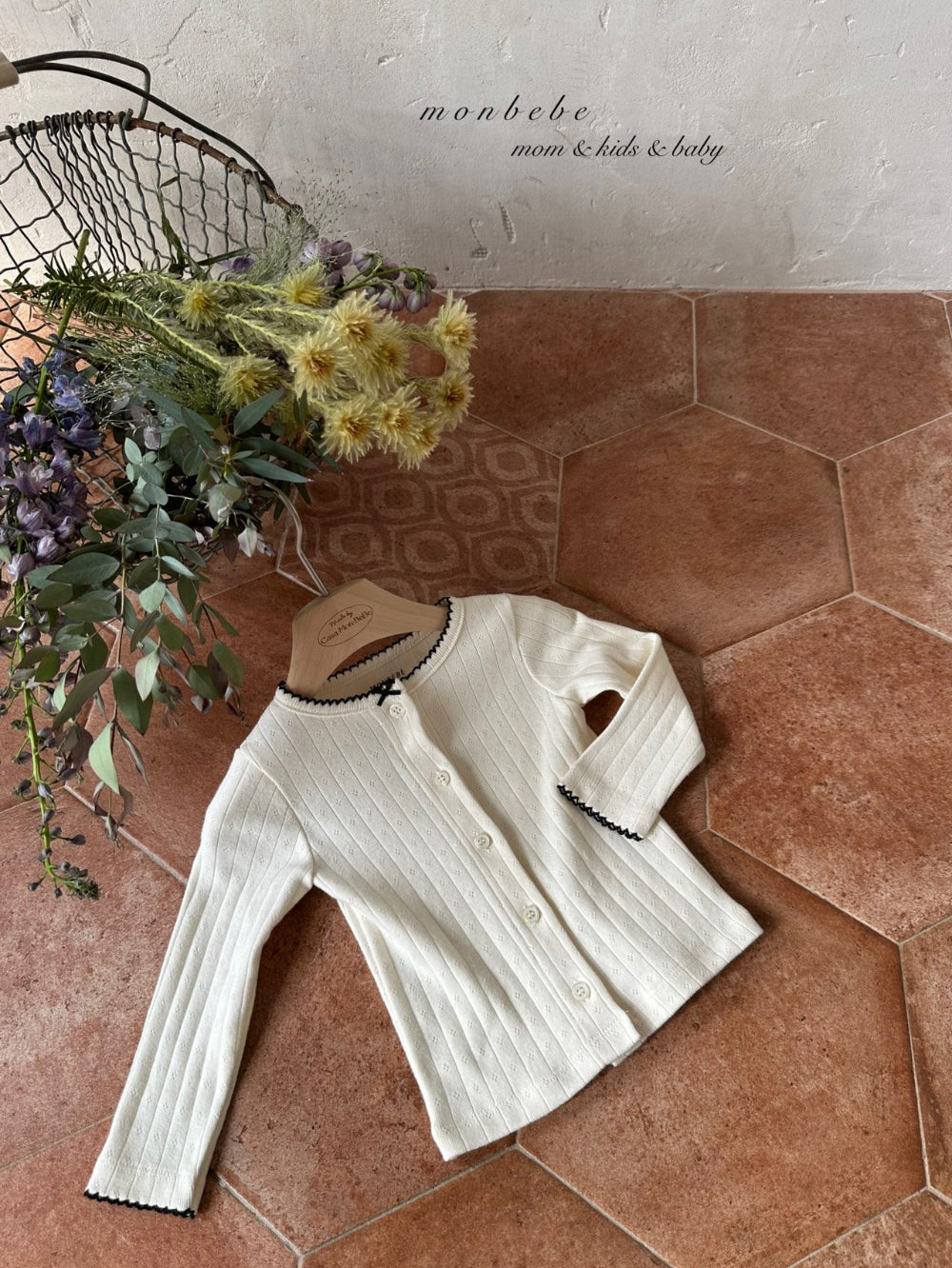 韓國童裝 25春| MB25106 MOMO KIDS CARDIGAN 親子裝