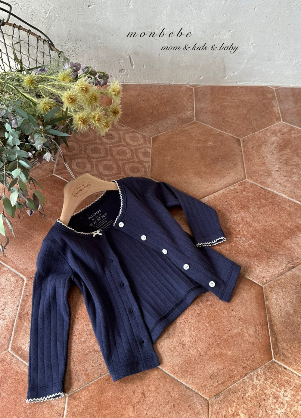 韓國童裝 25春| MB25106 MOMO KIDS CARDIGAN 親子裝
